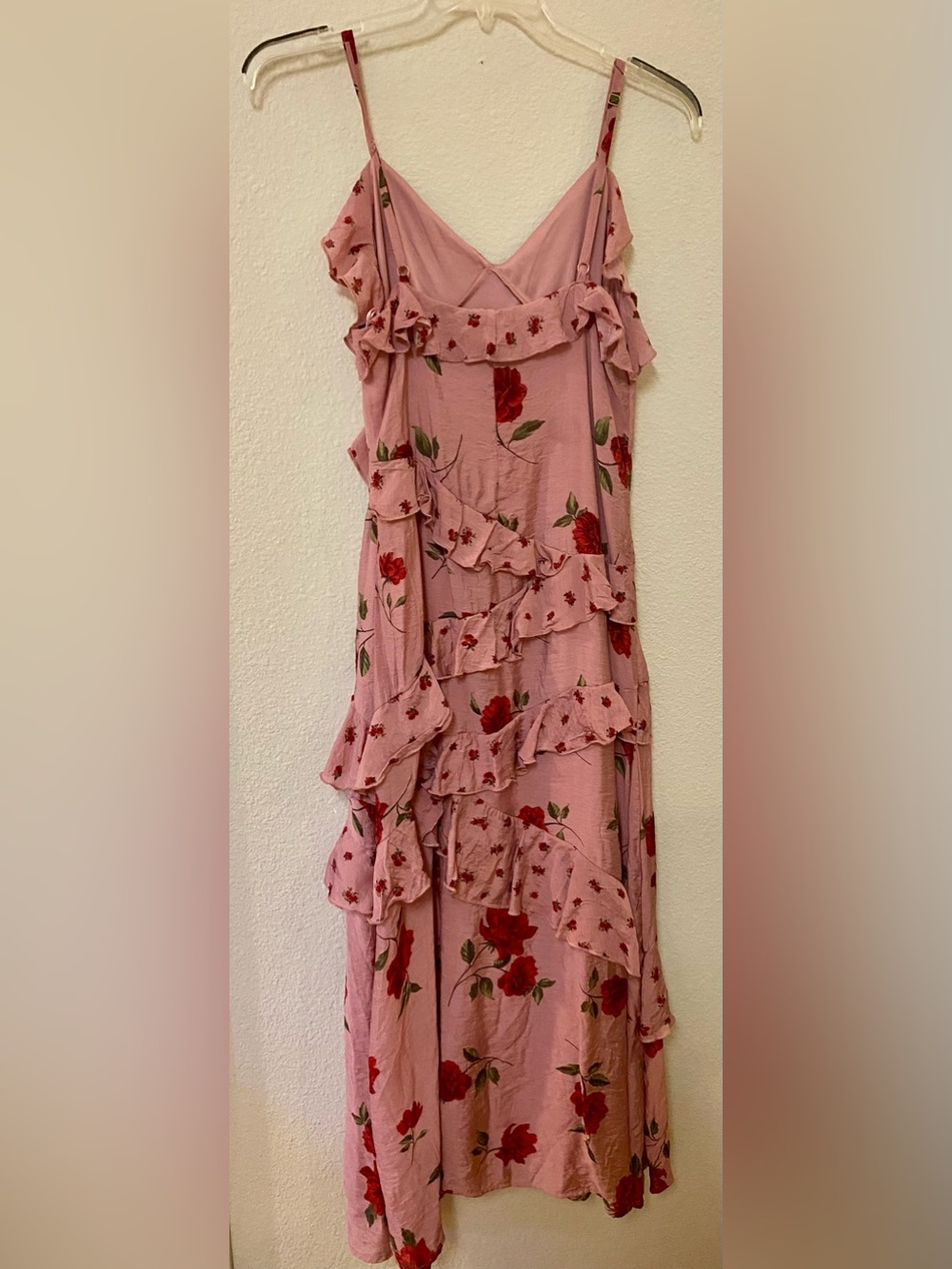 Jessica Simpson Floral Ruffle Maxi Dress in Dusty Rose - Size XL - NWT! - Picture 5 of 6